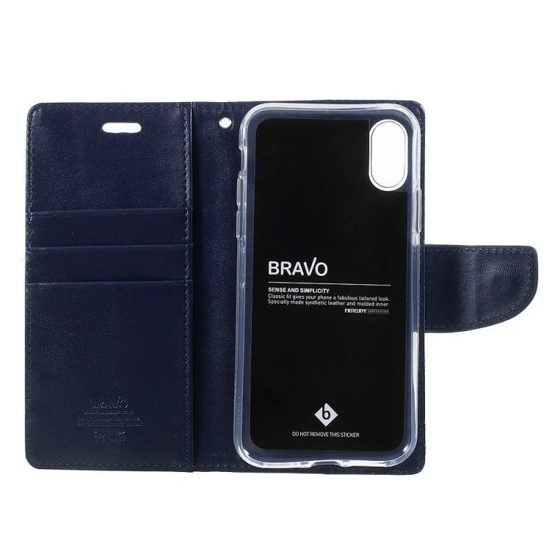 Mercury Apple iPhone X/XS Bravo Diary azul-marinho