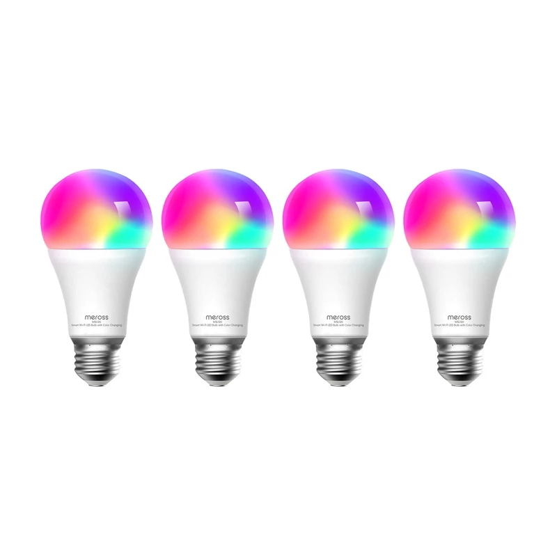 Lâmpada inteligente LED Wi-Fi Meross MSL120 (HomeKit) (pack de quatro)
