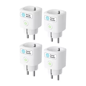 Tomada inteligente MEROSS MSS315CFH-EU com monitorização de energia (Matter) (conjunto de 4)