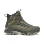 Botas de Caminhada Merrell Moab Speed 2 Thermo Mid WP - Triple Black - Tamanho 47