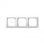 MERTEN 389319 Moldura de Cobertura 3 Módulos, System M, Branco Polar Brilliant, Brilhante