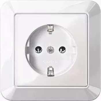 Tomada Schuko Merten MEG2301-1025, 16 A, encastrar, branco polar