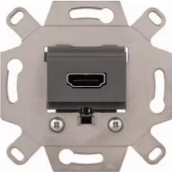Merten MEG4583-0000 Módulo de ligação HDMI, cinzento, encastrar, 4K UHD, System M
