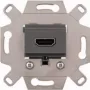 Merten MEG4583-0000 Módulo de ligação HDMI, cinzento, encastrar, 4K UHD, System M