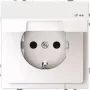 Merten Tomada SCHUKO com tampa basculante, IP44, proteção reforçada contra contacto, terminais de encaixe, branco polar MEG2314-6035