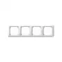 Merten System M 389419 Moldura de cobertura 4 módulos branco polar brilhante