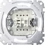 Merten System M Mecanismo de botão duplo 2 NO 10A 250V AC embutir MEG3055-0000