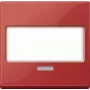 Merten System M Tecla para tomada com interruptor integrado, vermelho-rubi MEG3370-0306
