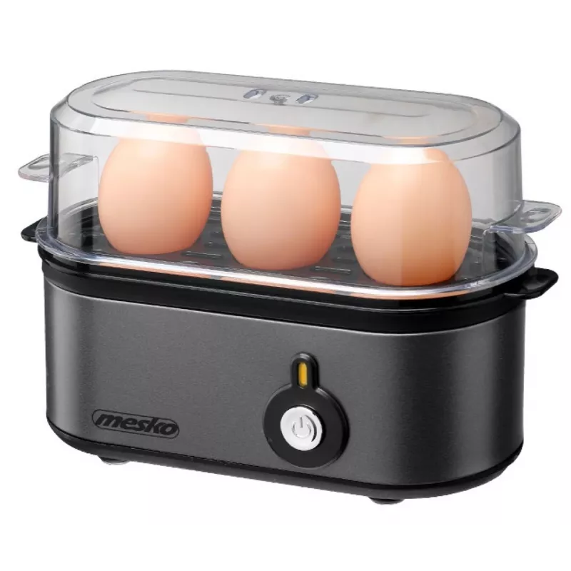 MESKO MS 4485gm Cozedor de ovos, 7 ovos, 450 W, cinzento-escuro