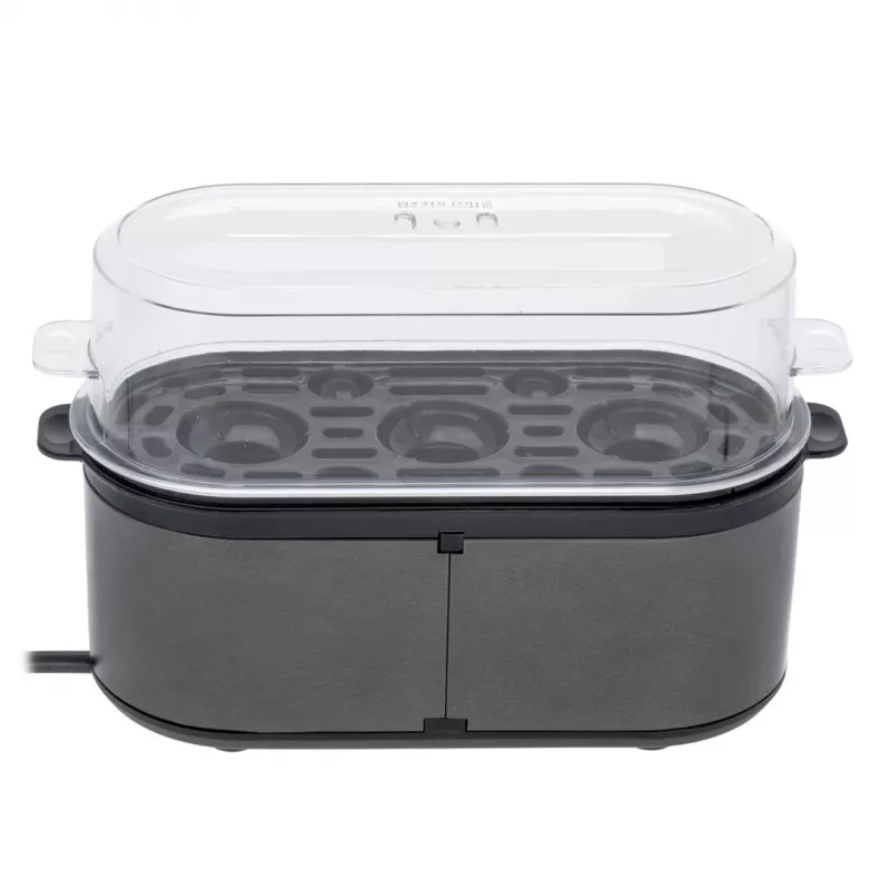 MESKO MS 4485gm Cozedor de ovos, 7 ovos, 450 W, cinzento-escuro