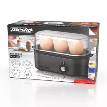 MESKO MS 4485gm Cozedor de ovos, 7 ovos, 450 W, cinzento-escuro