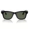 META Ray-Ban Wayfarer óculos inteligentes Glossy Black, lente G-15 Green