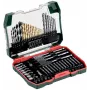 Conjunto de 86 brocas e pontas de aparafusar Metabo 626708000 em mala