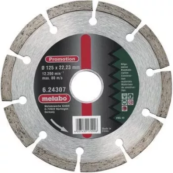 Metabo Disco de corte diamantado 624310000, 230 mm de diâmetro, 22,23 mm de furo, segmentado, universal