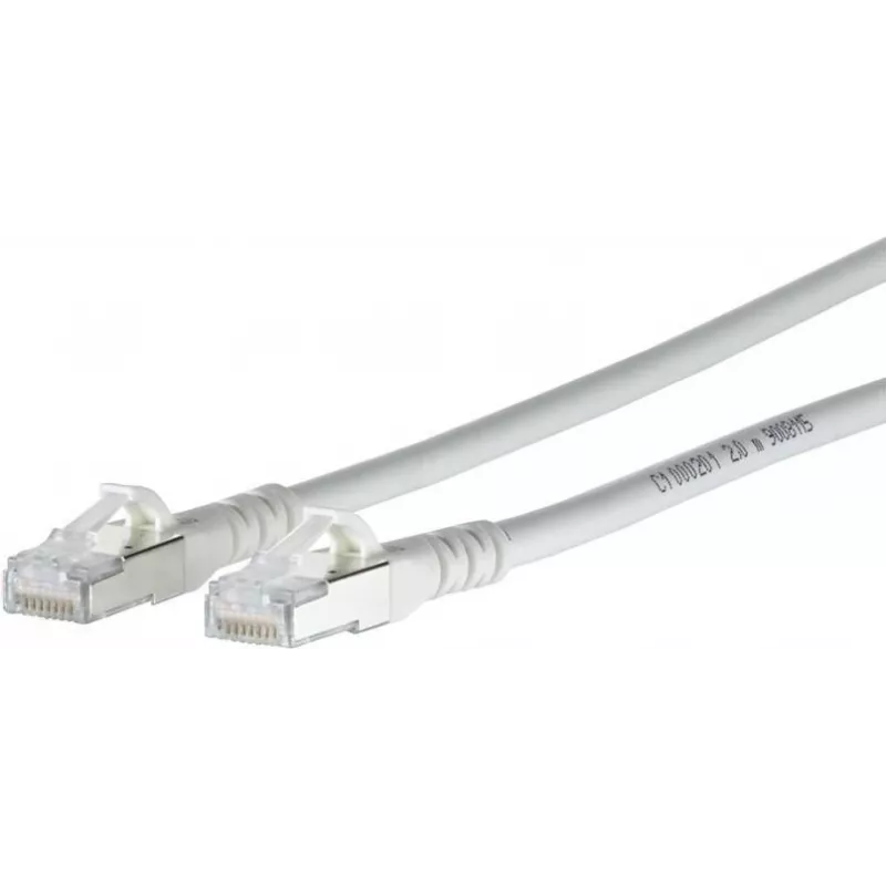 Cabo de rede Cat6a S/FTP (S-STP) METZ CONNECT 1308451588-E 1,5m branco