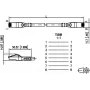 Cabo de rede Cat6a S/FTP (S-STP) METZ CONNECT 1308451588-E 1,5m branco