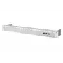 Patch panel METZ CONNECT 130920-E 1U 24 portas, angular 90°, vazio, cinzento-claro 130920-E-90
