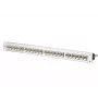 METZ CONNECT C6Amodul Patch panel de 24 portas, 1U, aço inoxidável 130B11P1-E-90