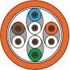 METZ CONNECT Cabo de rede Cat6a SF/UTP 1 m Laranja
