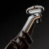 Máquina de barbear Metz Sword MZDF032 dourado titânio