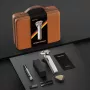 Máquina de barbear Metz Sword MZDF032 dourado titânio