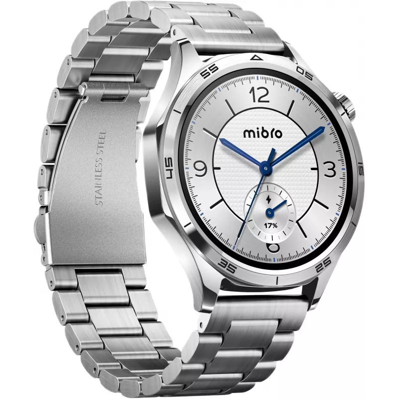 Mibro Watch GT smartwatch, prateado, 2 pulseiras