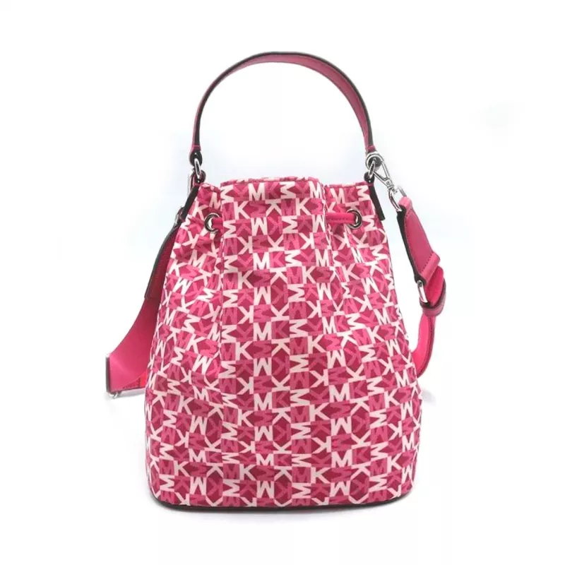 Bolsa crossbody pequena Michael Kor Jet Set Charm Small Camera Dark Berry Couro saffiano