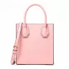 Michael Kore Bolsa crossbody de mulher Ginny em couro saffiano, Powder Blush, 15x17x6 cm