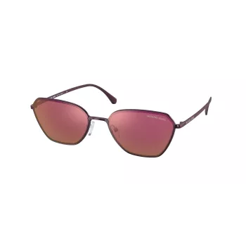 Óculos de sol quadrados unissexo Michael Kors Adrianna IV MK1081-1125D0 56/18/140 mm Transparente Castanho
