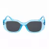 Óculos de sol Michael Kors Adrianna quadrados azul-céu 50 mm
