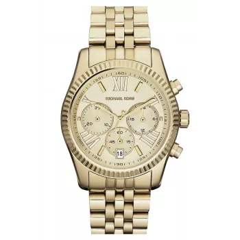 Michael Kors Bradshaw Cronógrafo Relógio de mulher MK5556 38mm Aço inoxidável dourado