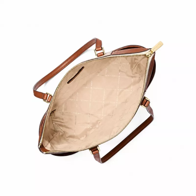 Mala de ombro Michael Kors Cece Vanilla para mulher com alça de corrente