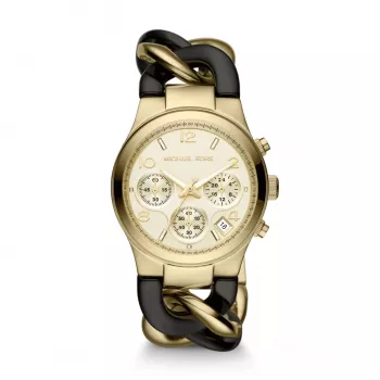 Relógio de mulher Michael Kors Darci quartzo MK3242 34mm tom dourado aço inoxidável