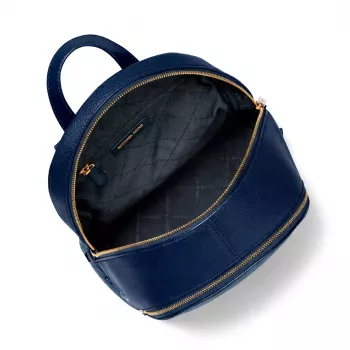 Mochila Michael Kors Grab azul-marinho pele Saffiano de mulher 30x26x13 cm