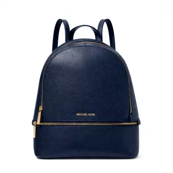 Mochila Michael Kors Grab azul-marinho pele Saffiano de mulher 30x26x13 cm