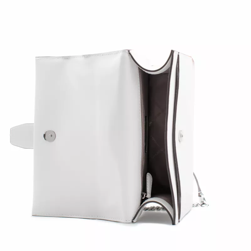 Mala transversal Michael Kors Greenwich em pele Saffiano Luggage 35S5SGRC1LOPT