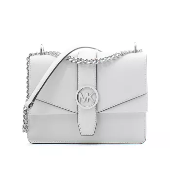 Mala transversal Michael Kors Greenwich em pele Saffiano Luggage 35S5SGRC1LOPT