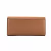 Mala crossbody Michael Kors Greenwich em pele Saffiano cor Luggage 35F3GTVE7LLUG