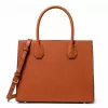 Michael Kors Greenwich mala de ombro pele Saffiano Luggage 35T2GM9S3LLUG