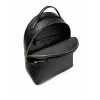 Michael Kors Hudson Mochila pequena de couro granulado preta 31x26x13cm