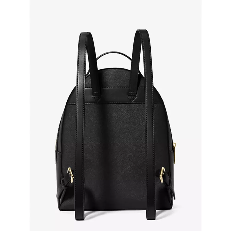 Michael Kors Hudson Mochila pequena de couro granulado preta 31x26x13cm