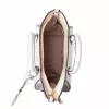 Mala de ombro de mulher MICHAEL KORS Jet Set Charm com padrão de logótipo Signature, forma oval, 18x15x7 cm