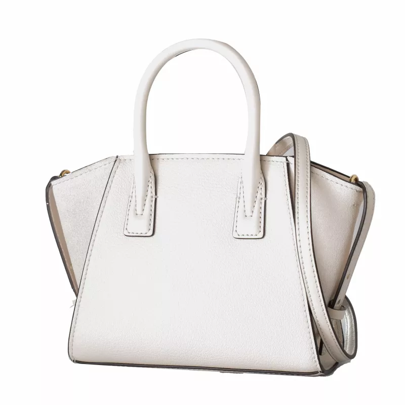 Mala de ombro de mulher MICHAEL KORS Jet Set Charm com padrão de logótipo Signature, forma oval, 18x15x7 cm