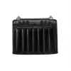 Michael Kors Jet Set Bolsa crossbody preta Signature lona revestida 35R4SWHL6UBLA
