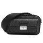 Mala transversal Michael Kors Jet Set preta lona revestida Signature 35R5S2BC0BBLA
