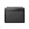 Michael Kors Jet Set Mala transversal preta Signature Coated Canvas 35S5SWHL6BBLA
