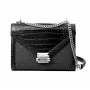 Michael Kors Jet Set Mala transversal preta Signature Coated Canvas 35S5SWHL6BBLA
