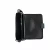 Michael Kors Jet Set saco crossbody preto com logotipo impresso em tela revestida