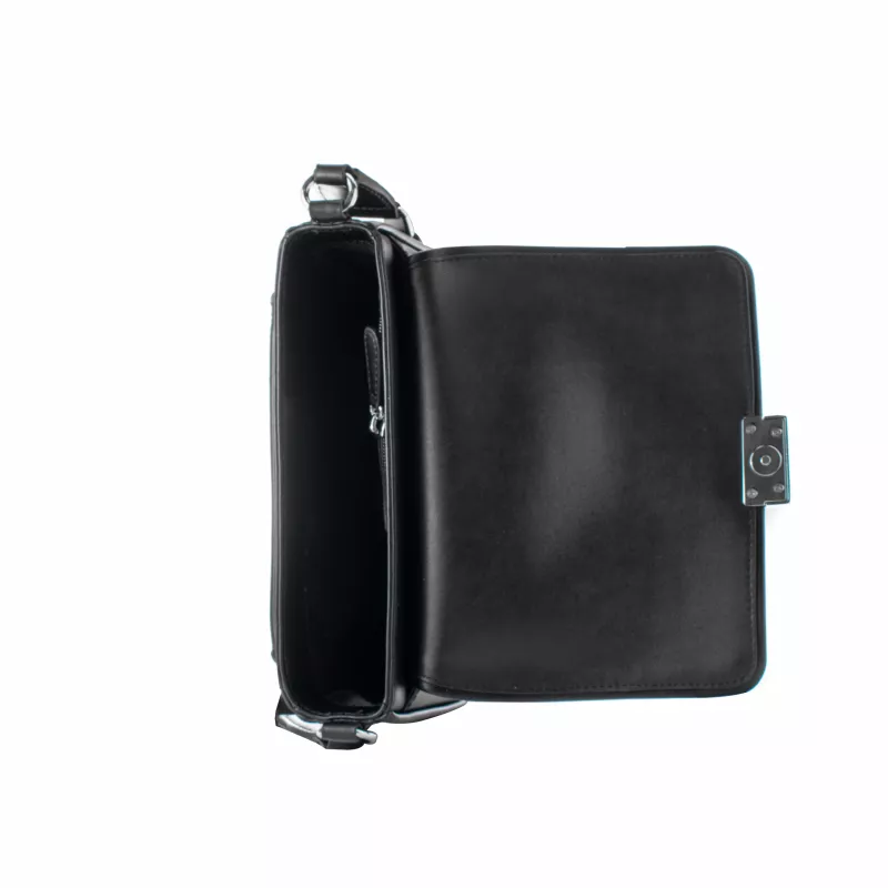 Michael Kors Jet Set saco crossbody preto com logotipo impresso em tela revestida