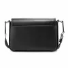 Michael Kors Jet Set saco crossbody preto com logotipo impresso em tela revestida
